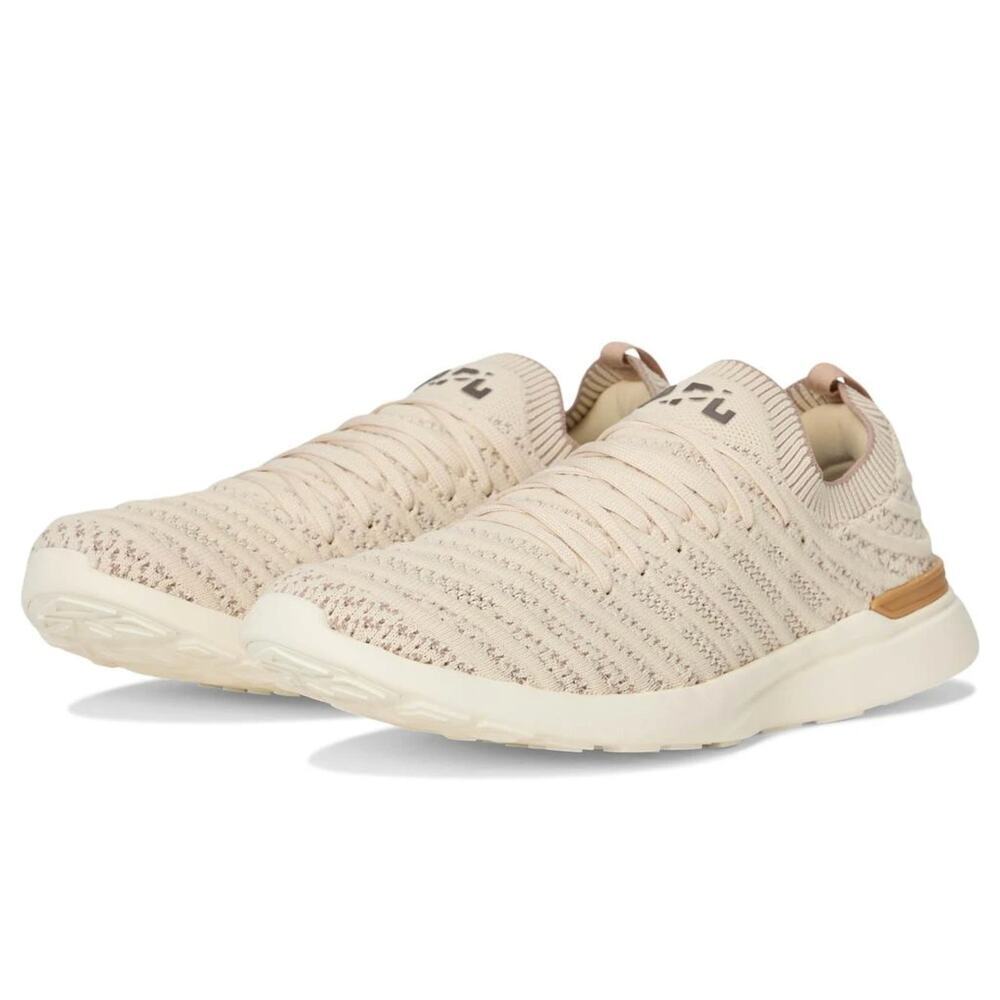 APL Running Shoes TechLoom size 5 youth 3.5 neutral tan brown chic luxury NIB